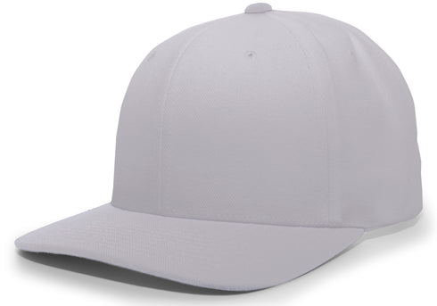 Pacific Headwear Pro-Wool Hook-And-Loop Adjustable Cap (705W), Color 'Silver'